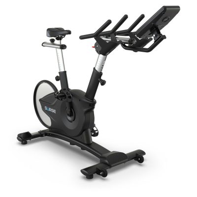TRUE Fitness Surge Spin Bike, front right view, at Fitness Gallery