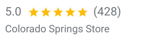 Fitness Gallery Colorado Springs store Google reviews: 5.0 stars from 428 reviews
